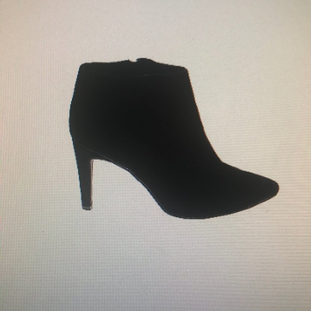 Old Navy Black Suede Ankle Boots